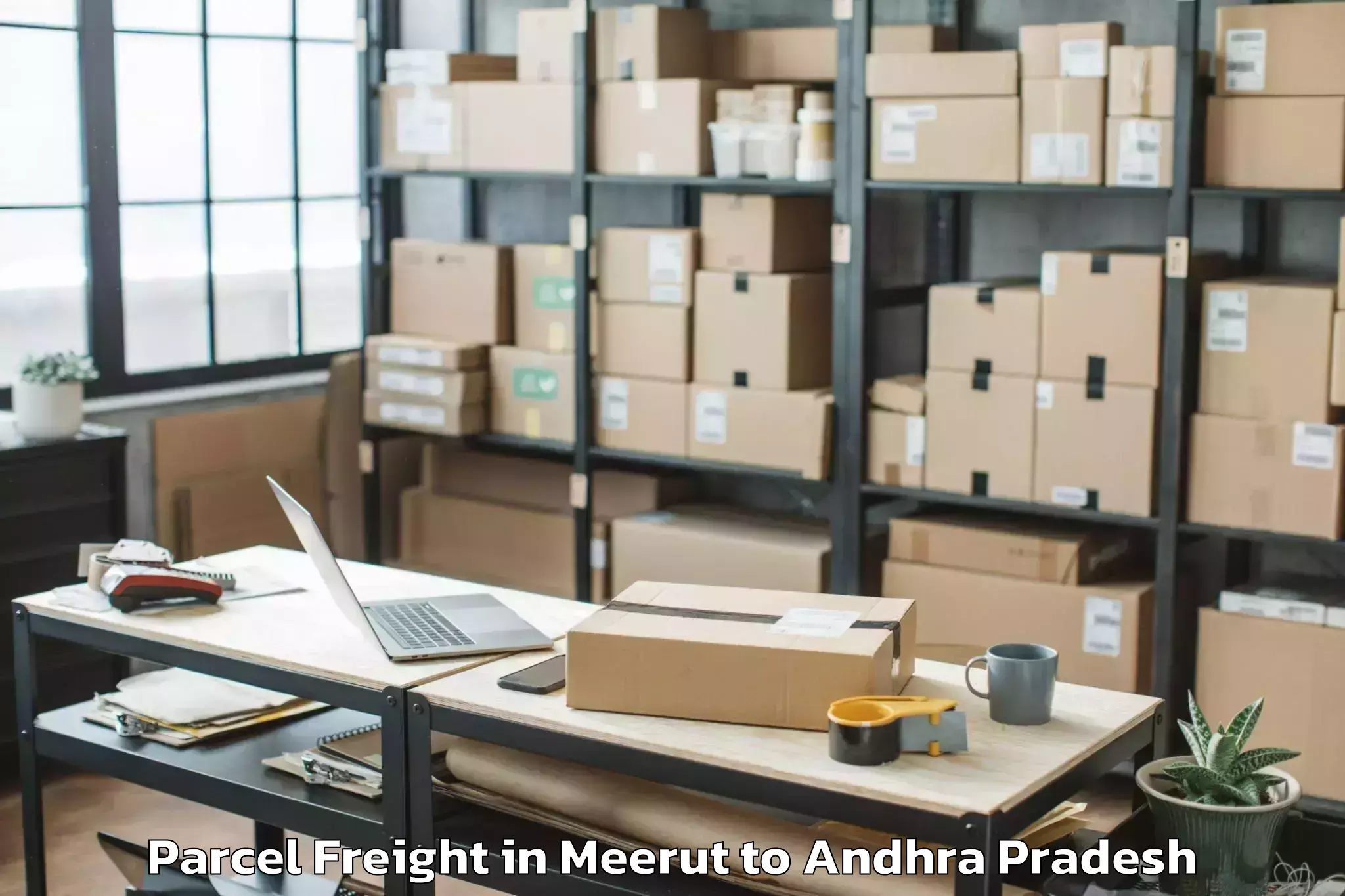 Top Meerut to Dravidian University Kuppam Parcel Freight Available